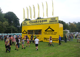 Event cloakrooms - Festival cloakrooms