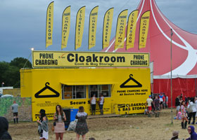 Event cloakrooms - Festival cloakrooms