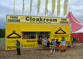 Event cloakrooms - Festival cloakrooms